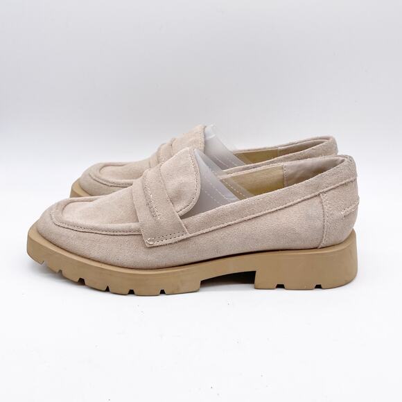 Dolce Vita Women's Elias Lug Sole Tailored Loafer Flats Dune Suede Size 7.5 - Picture 5 of 12